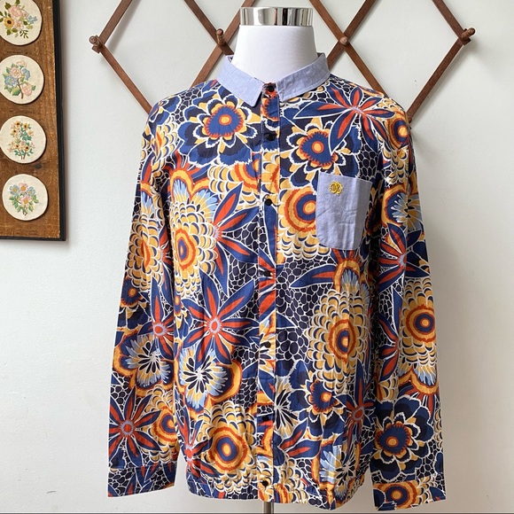 Roberto Cavalli Other - Roberto Cavalli Psychedelic Snap Button Shirt